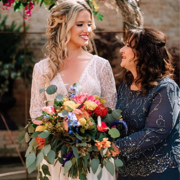 Beaded Mother of the Bride dress - Picture 2 of 4